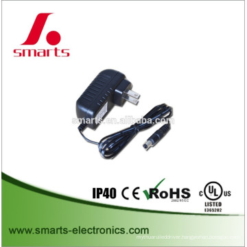 12v 12w ac/dc wall-mount type power adapter with US/UL/CU plug